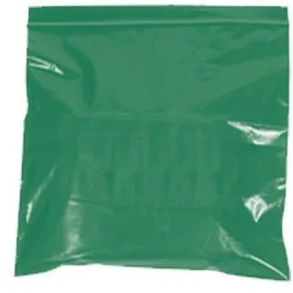 10" x 12" - 2 mil Green Reclosable Poly Bags