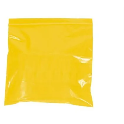 10" x 12" - 2 mil Yellow Reclosable Poly Bags