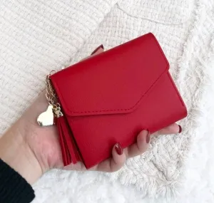 Accessories - Ladies - Purse - red leather