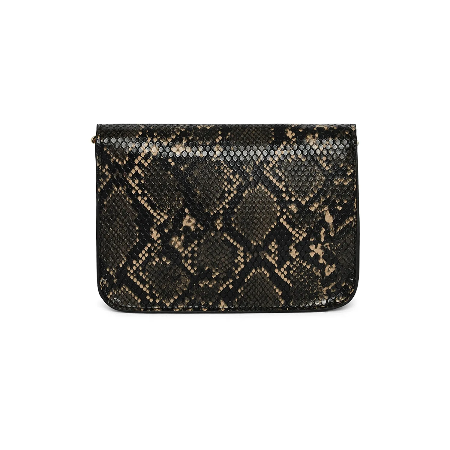 Accessorize London Women's Edie Snake Woven chain sling Bag