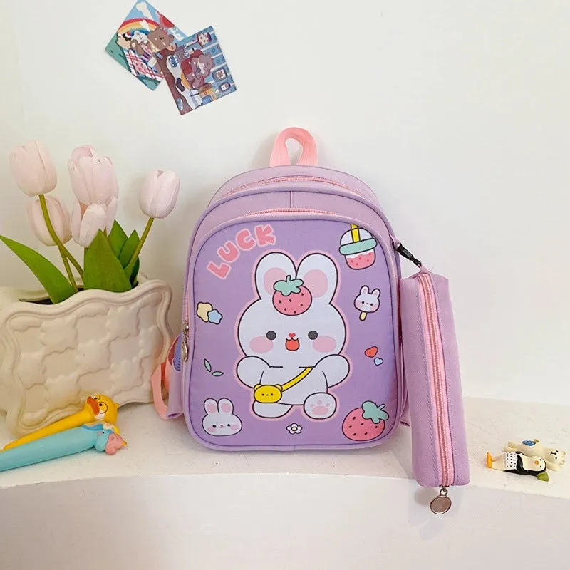 Anti-theft Cartoon Casual School Daily Kids Backpack