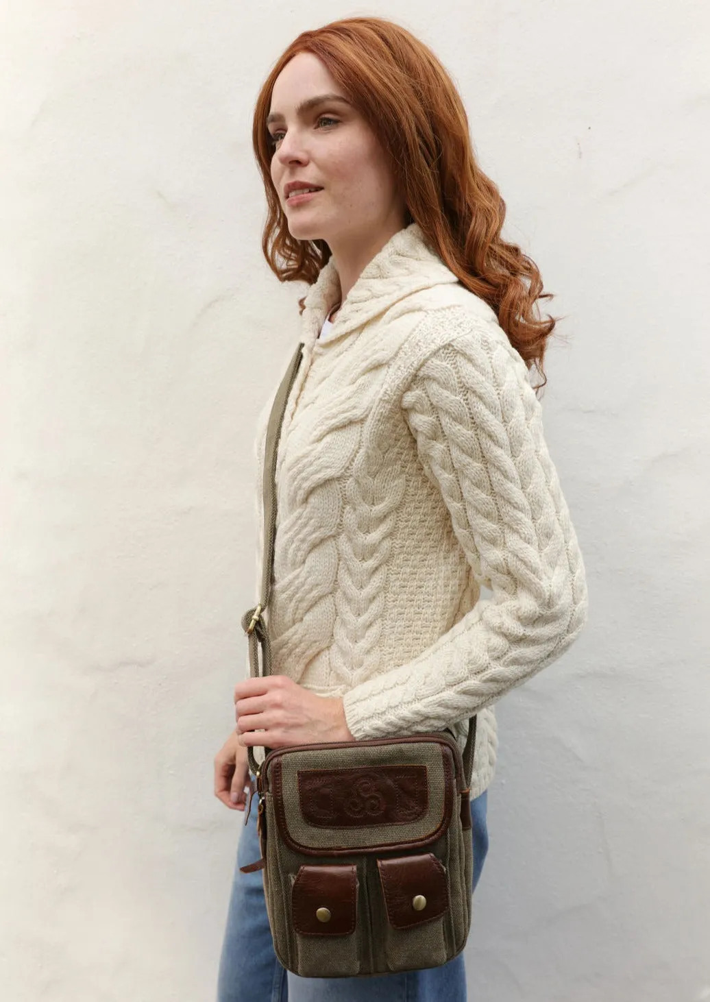 Aran Double Pocket Bag