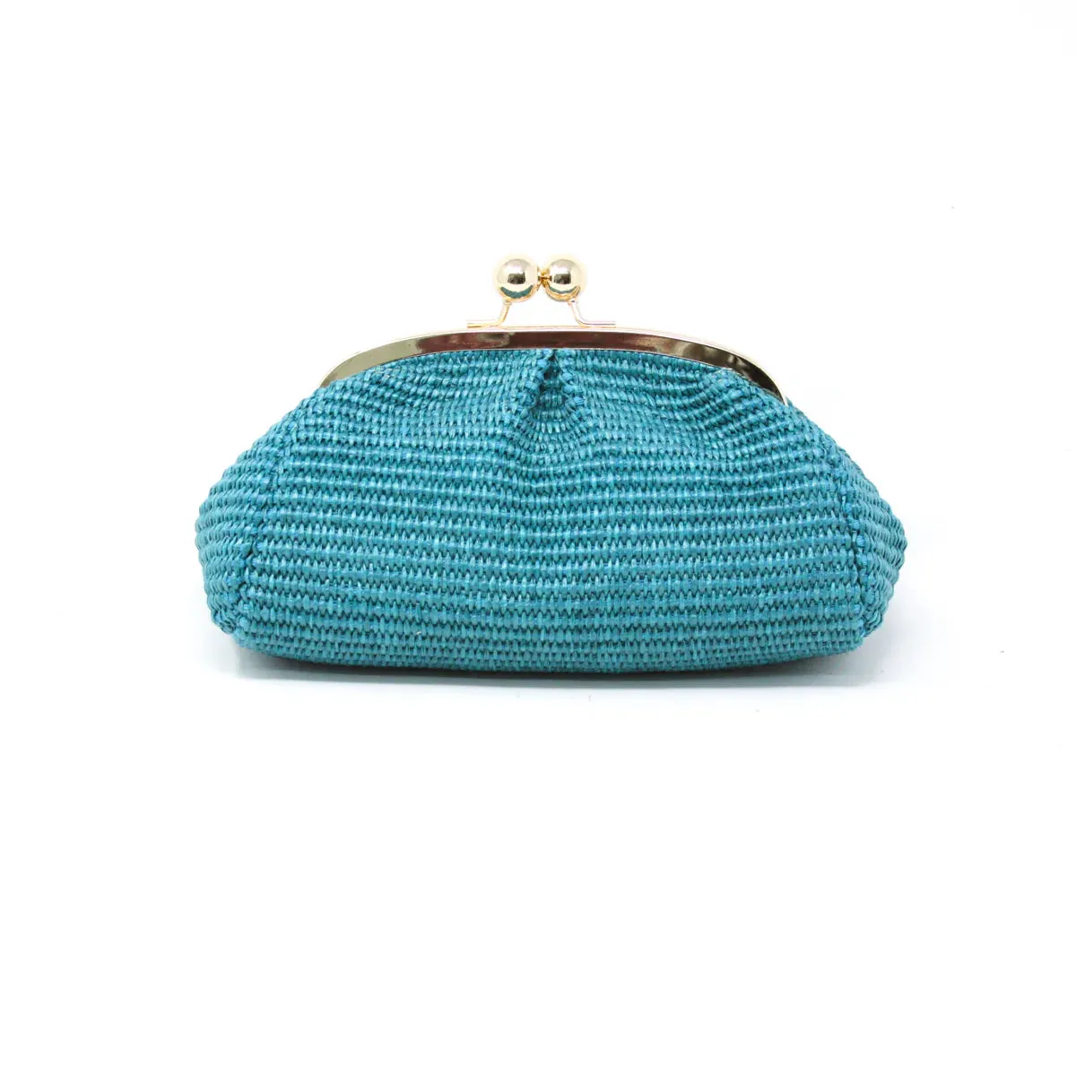 Arden Green Raffia Clutch