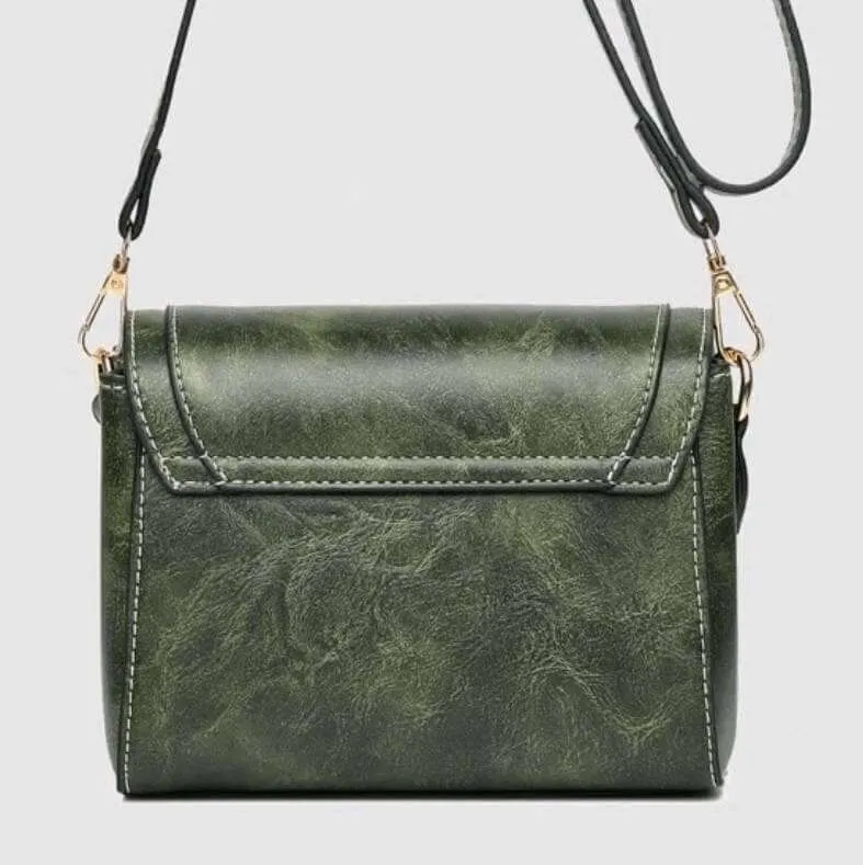 Bag - Shoulder - green leather