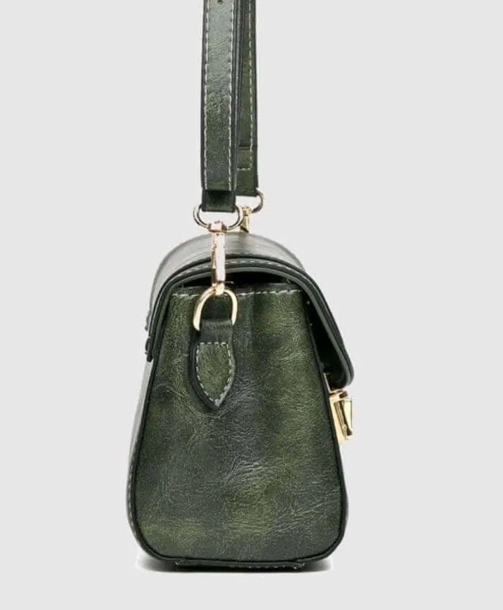 Bag - Shoulder - green leather