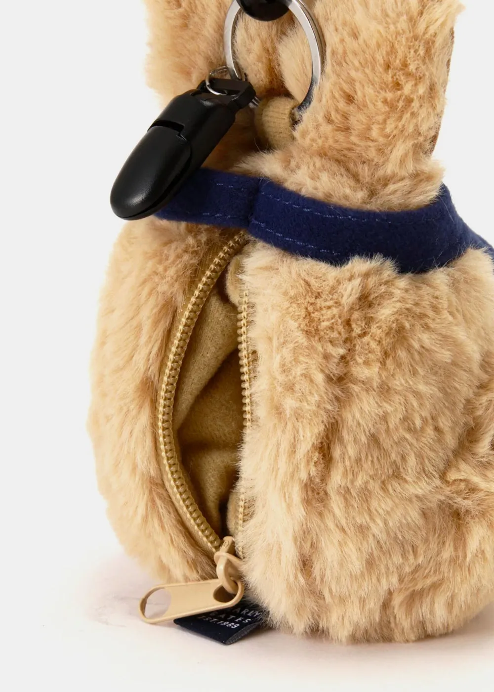 Beige Rabbit Stuffed Ball Pouch