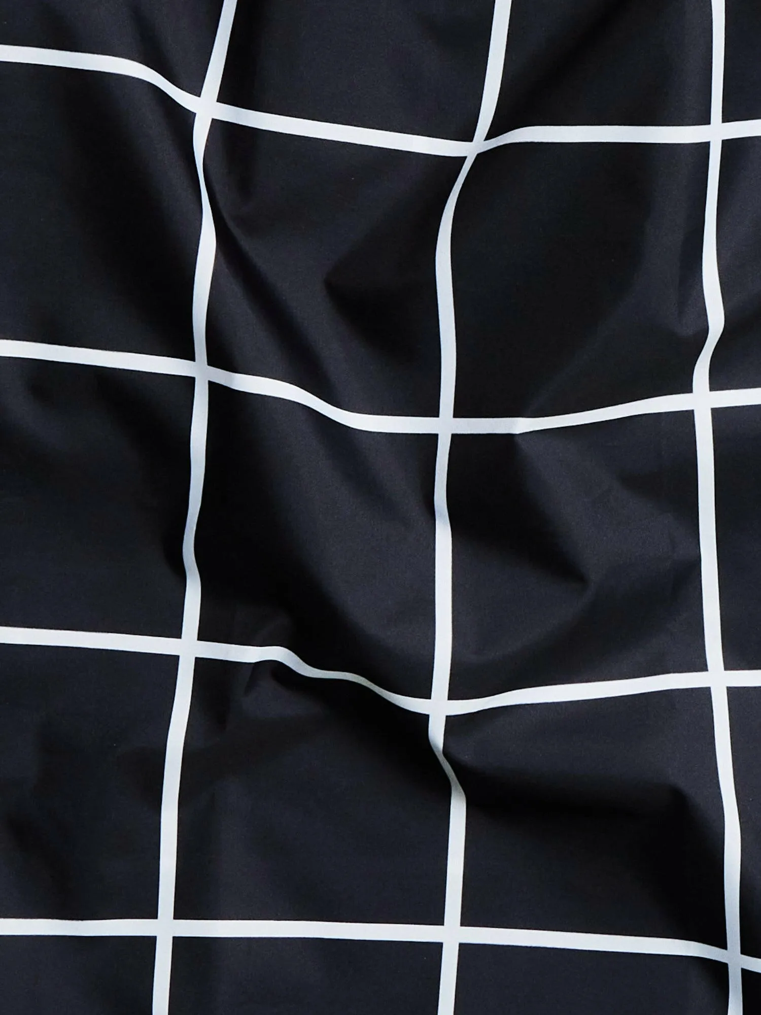 Black Grid Reusable Bag