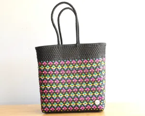 Black with Colors Tote Bag by MexiMexi