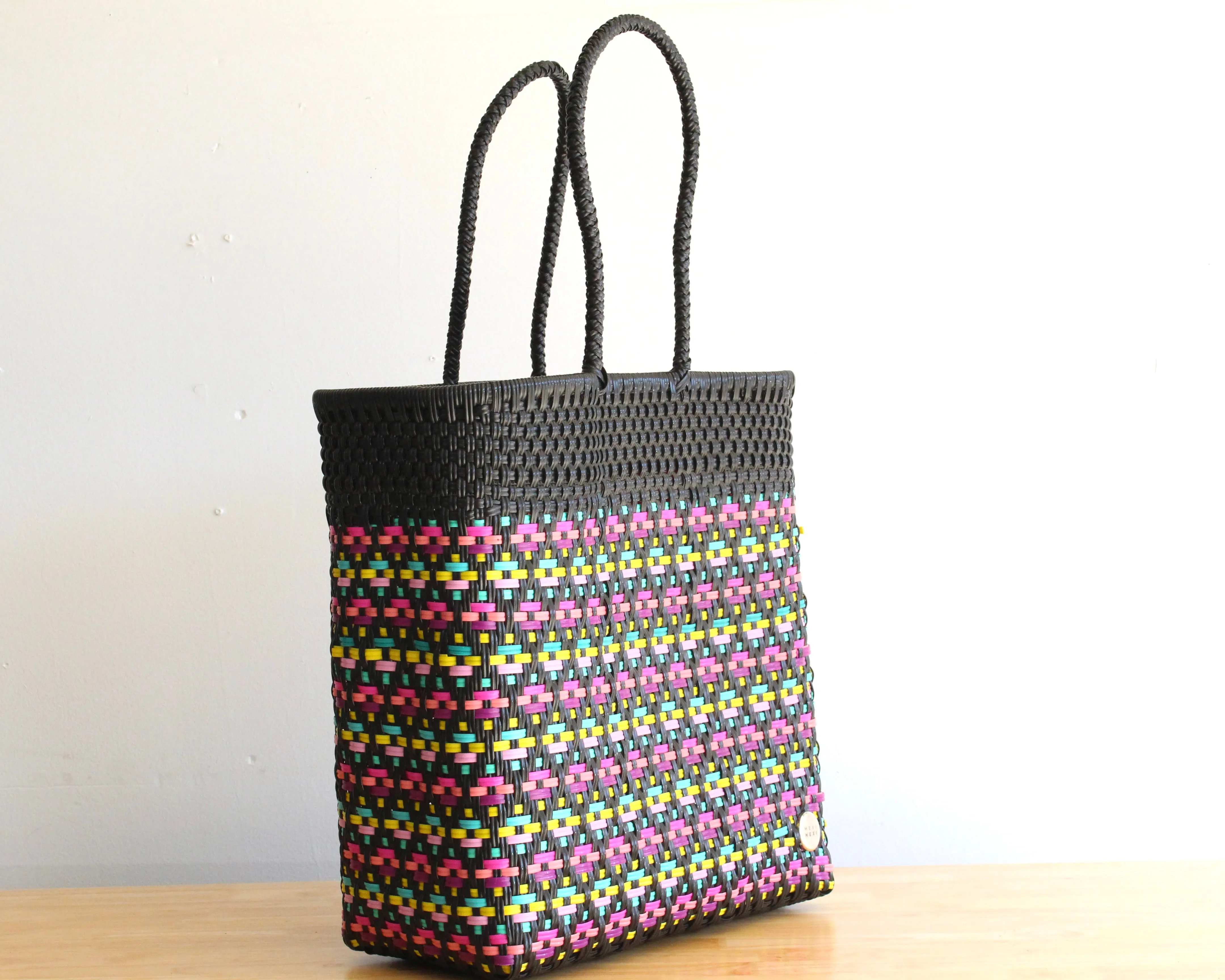 Black with Colors Tote Bag by MexiMexi