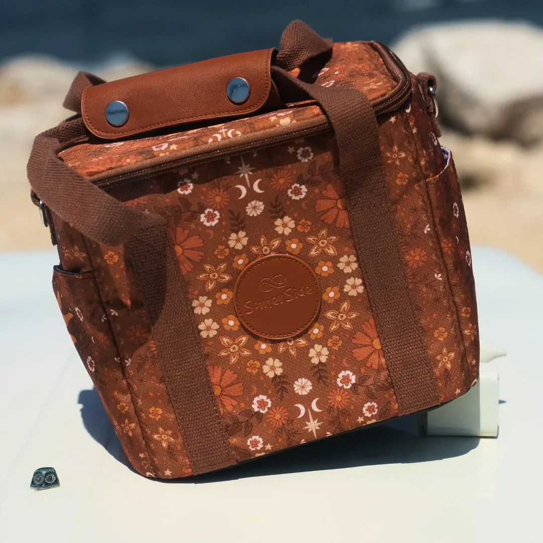 Boho Sun Brown Mini Cooler