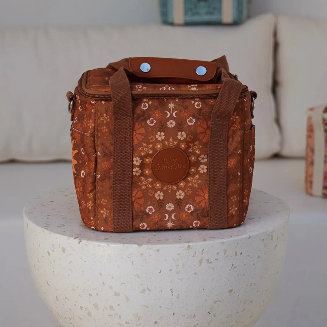 Boho Sun Brown Mini Cooler