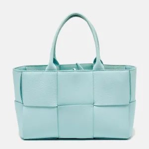 Bottega Veneta Light Blue Leather Small Arco Tote