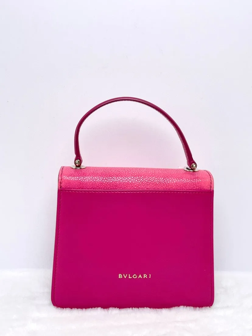 Bvlgari Serpentine Forever Pink Handbag Small