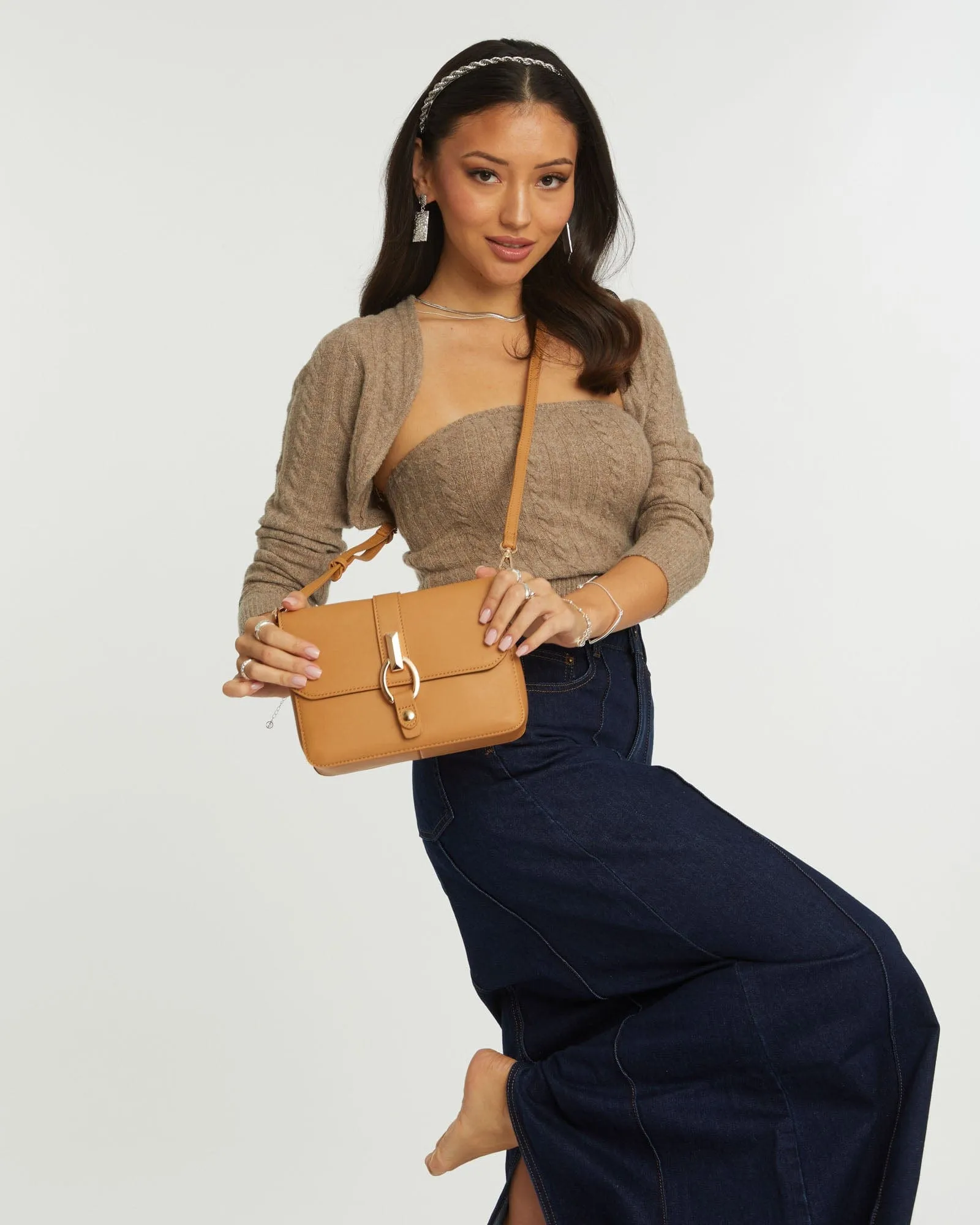 Caramel Elissa Crossbody Bag