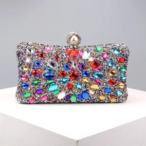 Casual Patchwork Chains Rhinestone Bags