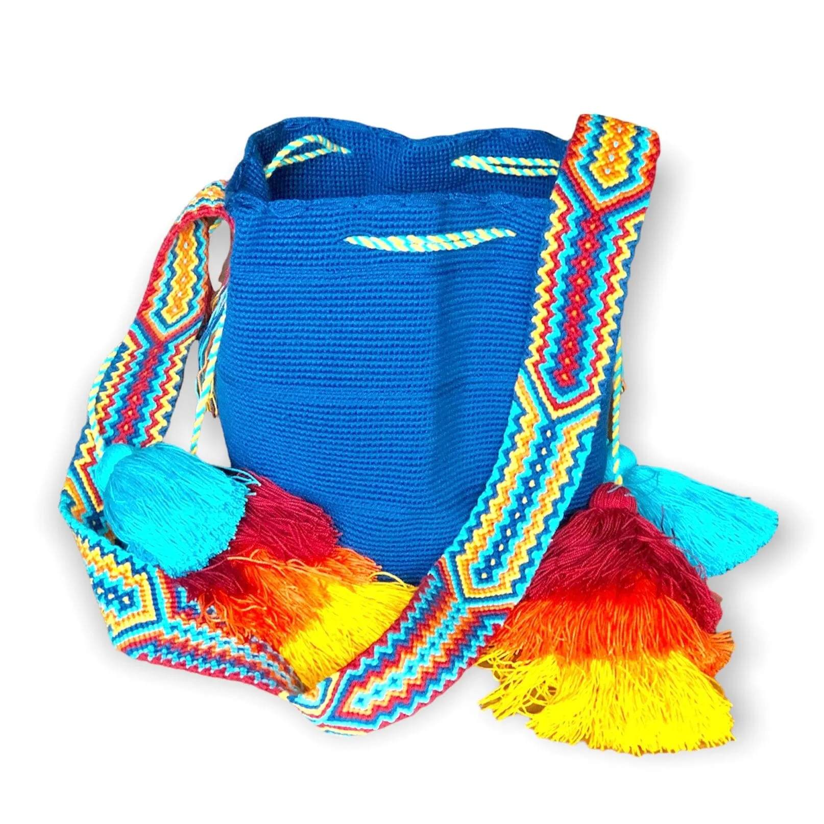 Colorful Crochet Tassel Bags - Desert Sunset