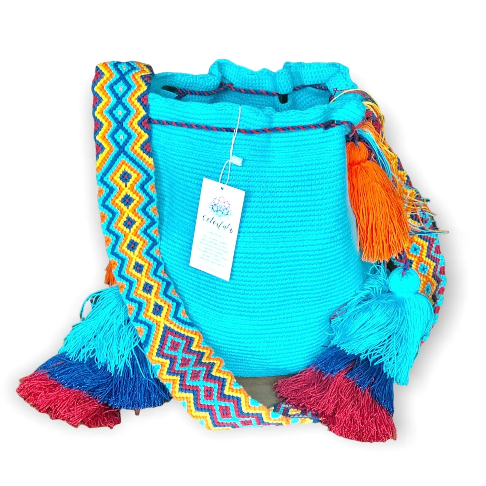 Colorful Crochet Tassel Bags - Desert Sunset