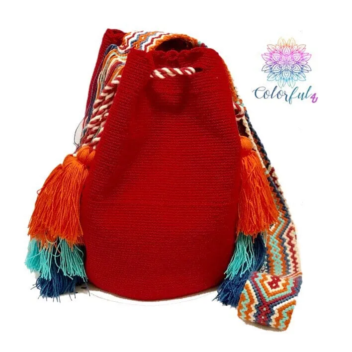 Colorful Crochet Tassel Bags - Desert Sunset