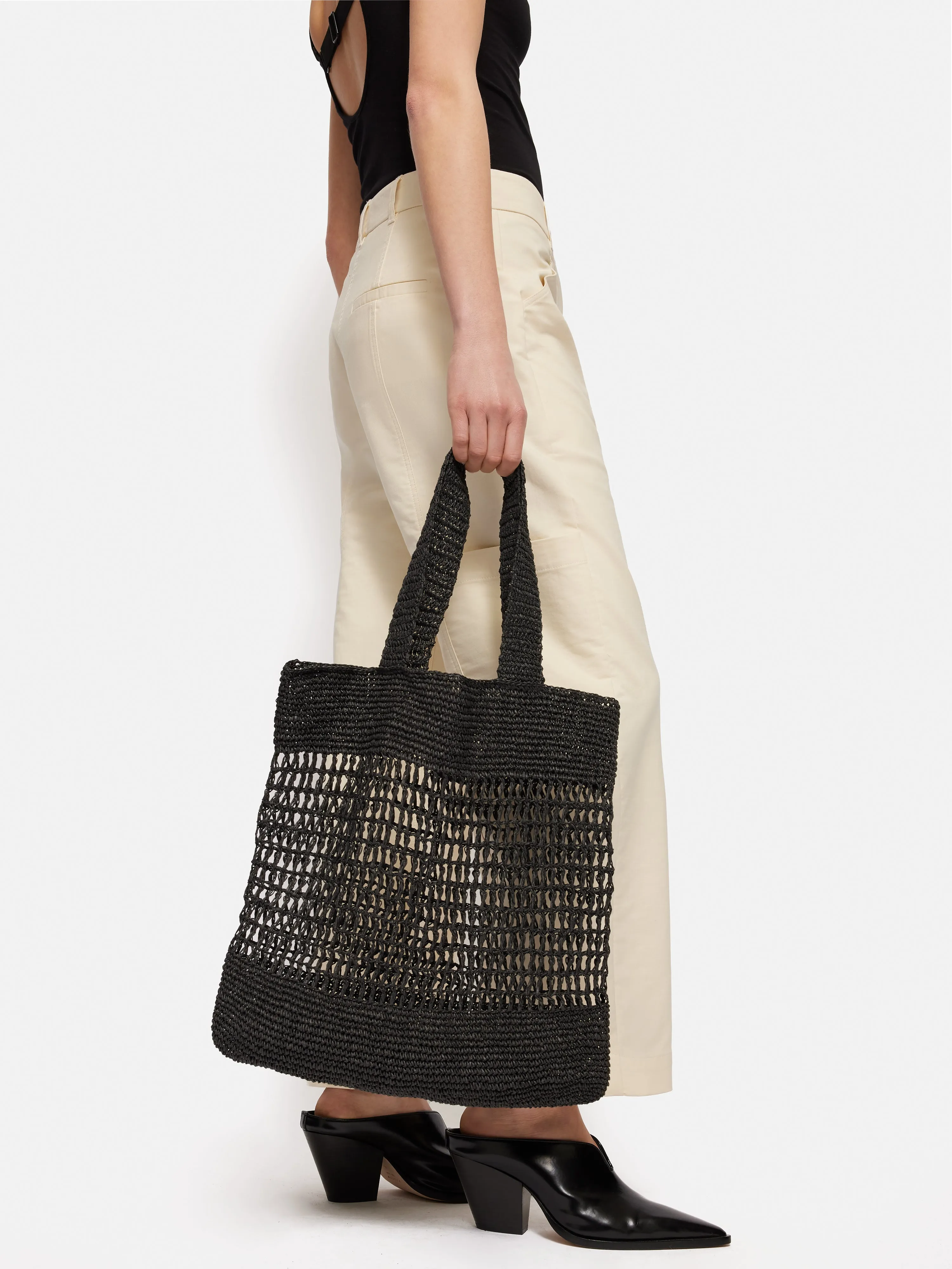 Crochet Tote | Black