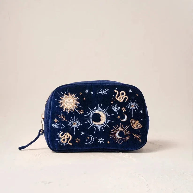 Elizabeth Scarlett Boho Mysticism Velvet Makeup Bag