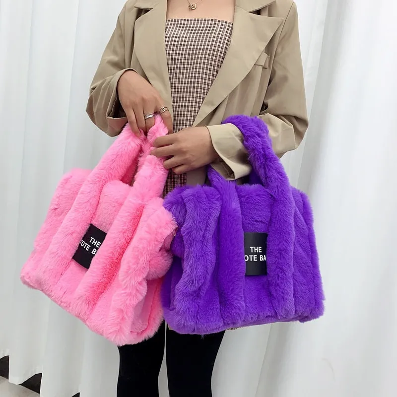 Faux Fur Shoulder Crossbody Bags