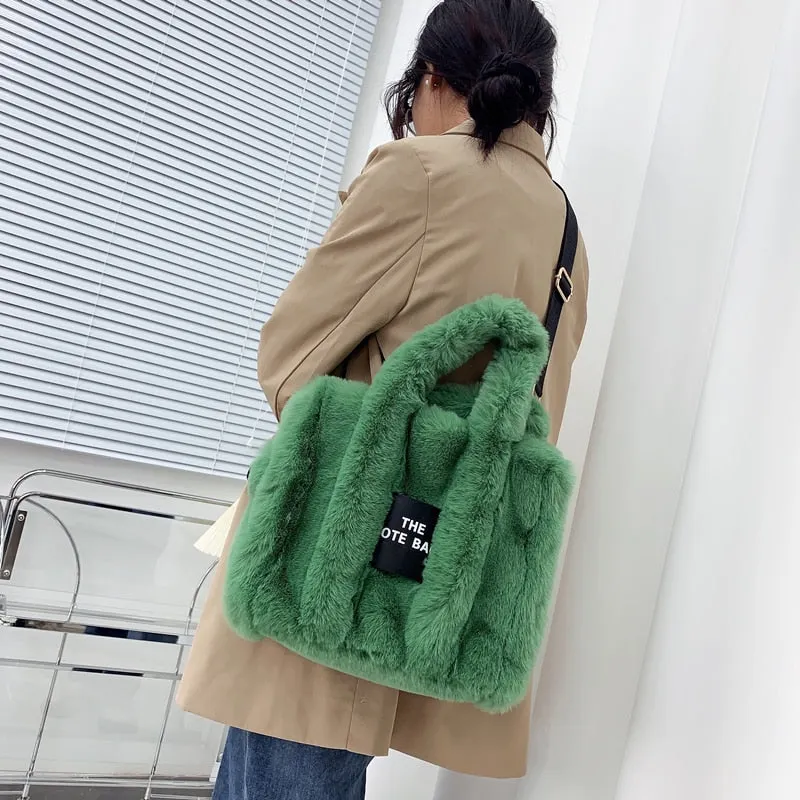 Faux Fur Shoulder Crossbody Bags