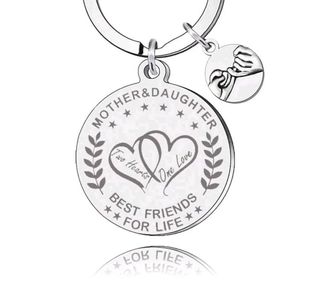 Gift - Keyring - mother daughter best friends for life