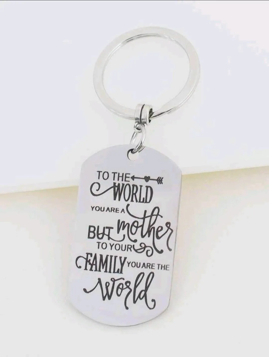 Gift - Keyring - mother's day gift (with heart charm)