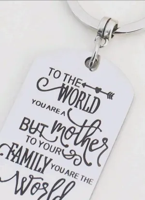 Gift - Keyring - mother's day gift (with heart charm)