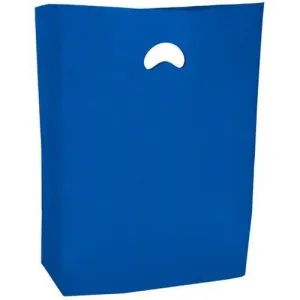 HDPE Blend Colored Merchandise Shopping Bags - 12" x 3" x 18" - (Dark Blue)