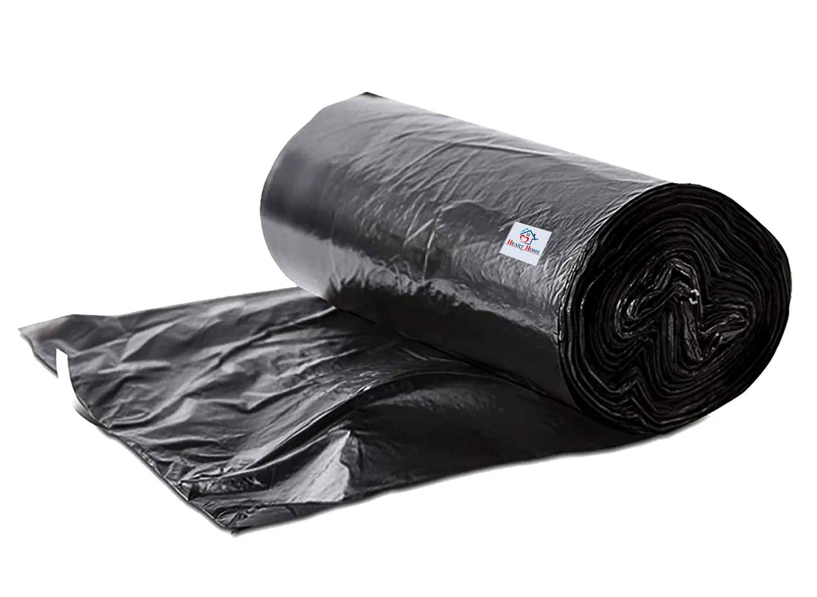 Heart Home (Small) Eco - Friendly Dustbin Bags - (240 Pcs) Leakproof | Odour Free | Strong Garbage Bags - For Trash And Waste - Dustbin Covers For Kitchen And Pantry (19 x 17 Inches) (Black)