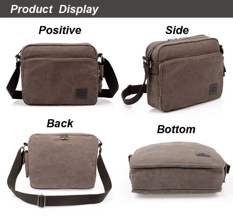 High Quality Multifunction Men Canvas Bag