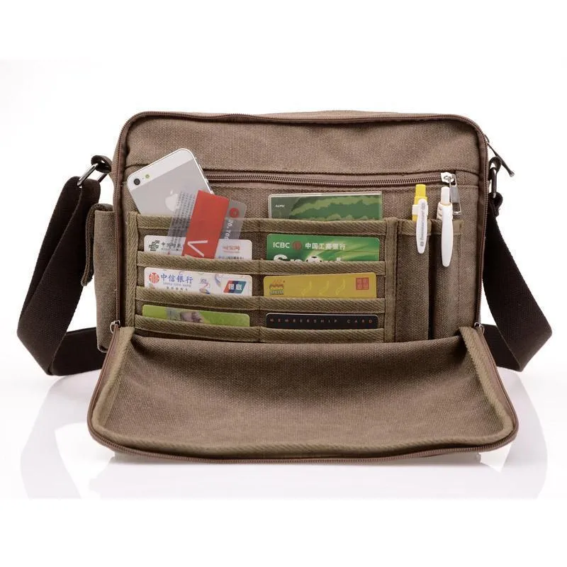 High Quality Multifunction Men Canvas Bag