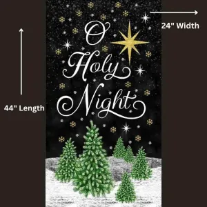 Holy Night Chaulkboard Panel, Timeless Treasures, 44L" x 24W"