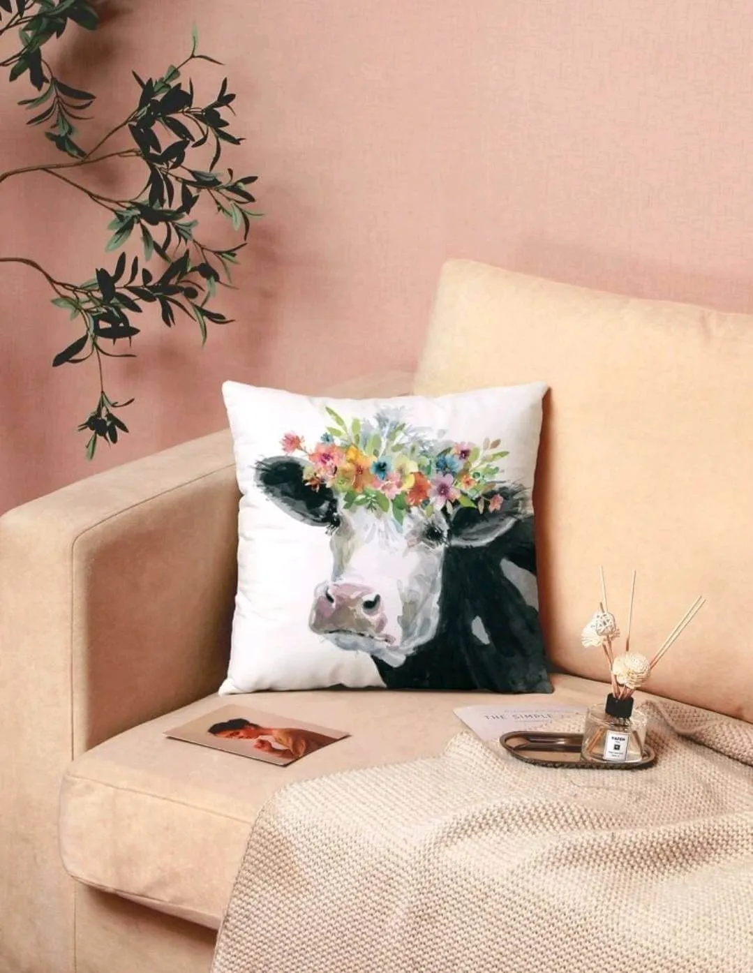 Home Decor - Cushion - cow