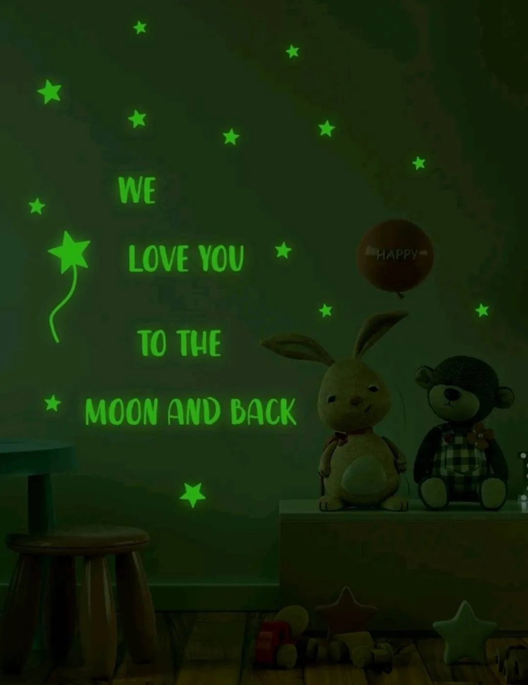 Home Decor - Wall Decal - love you to the moon and back