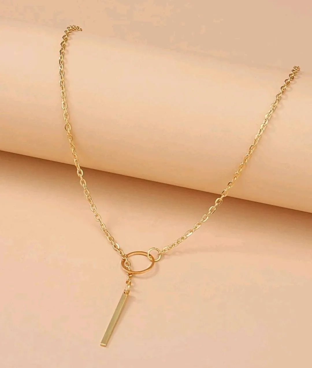 Jewellery - Necklace - Lariat style gold/silver