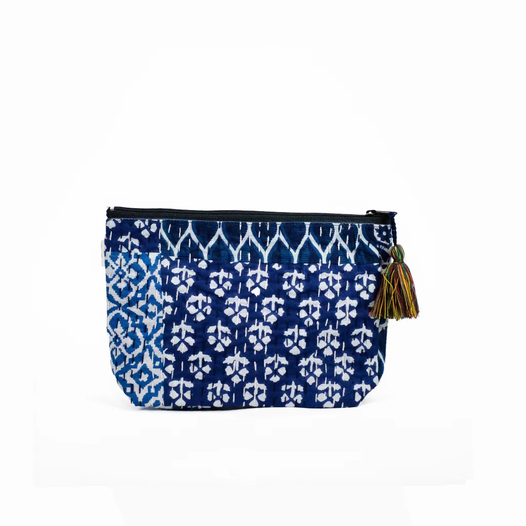 Koala Boho Collection: Makeup Bag in Blue Tones