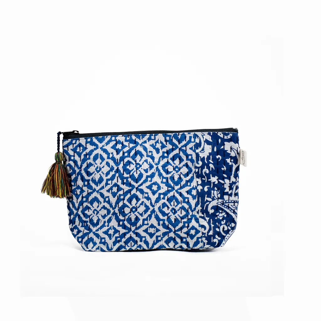 Koala Boho Collection: Makeup Bag in Blue Tones