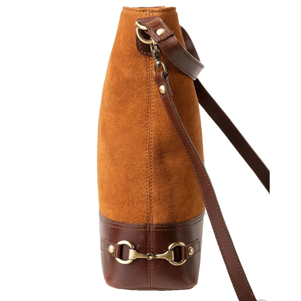 Ladies Suede Bucket Bag