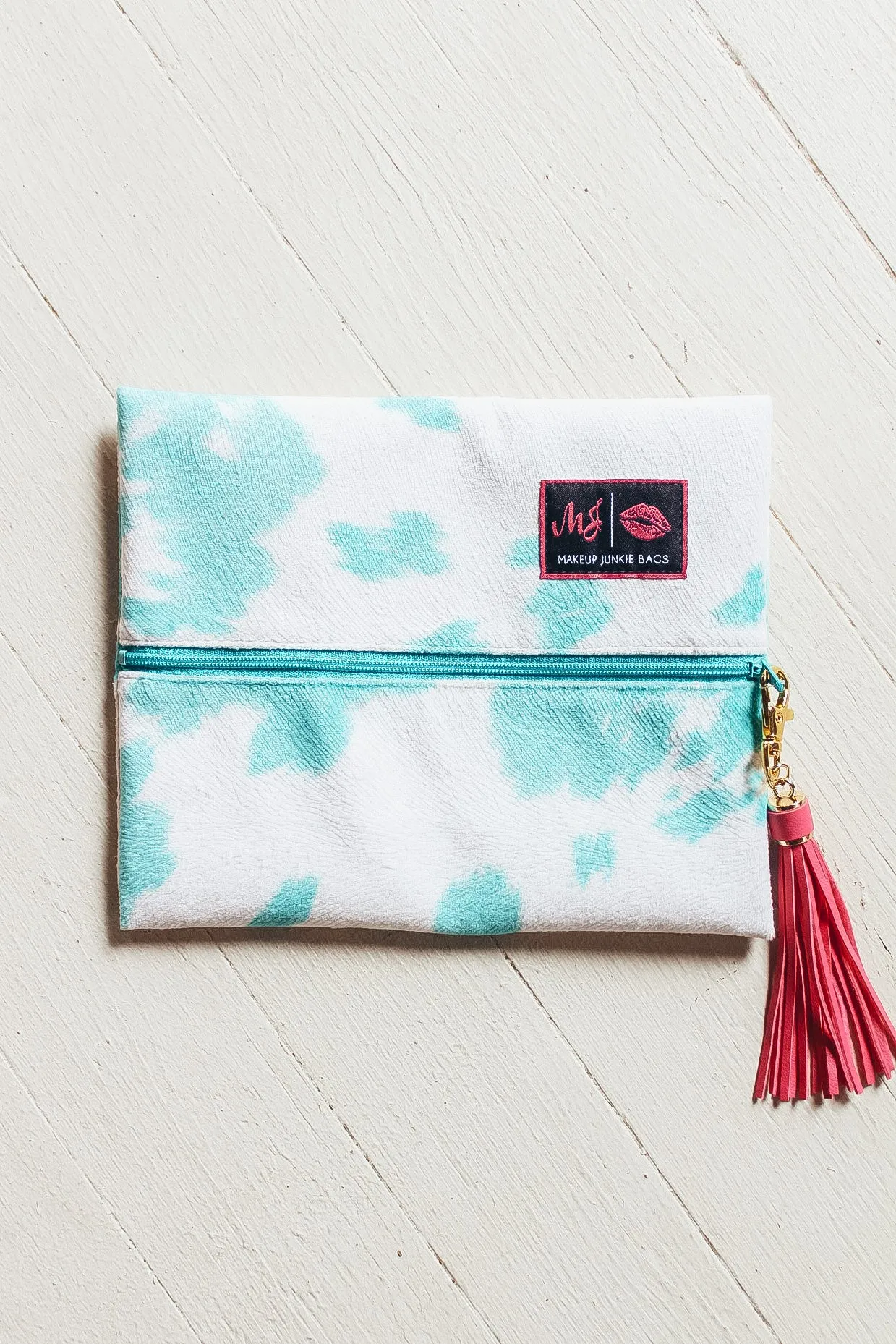 Makeup Junkie Bags - Bonnie Turquoise Hide