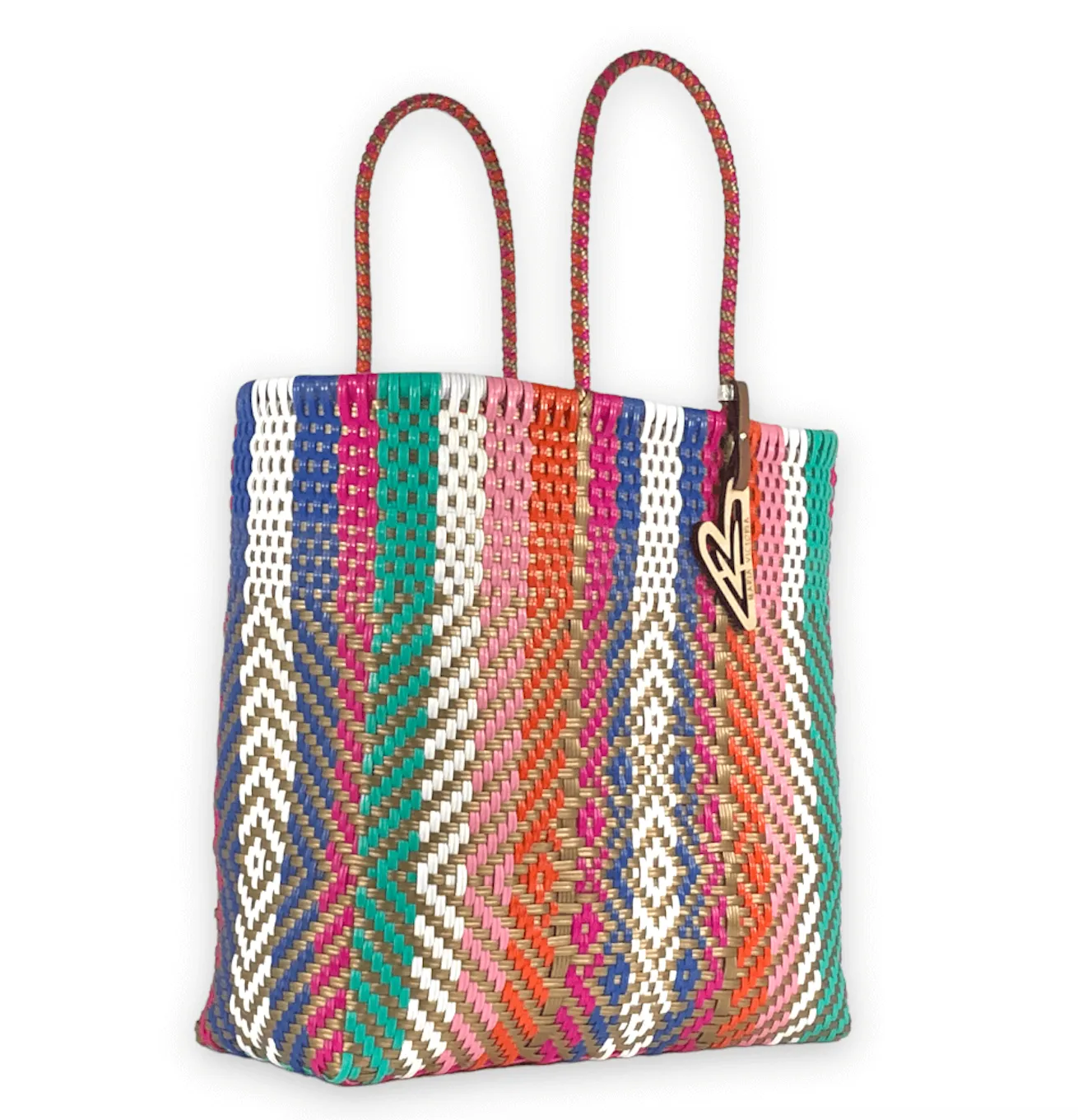 Maria Victoria Lilac Roller Handwoven Tote Large