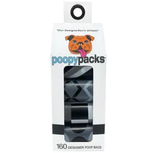 Metro Paws Poopy Pack 8 Rolls - Black