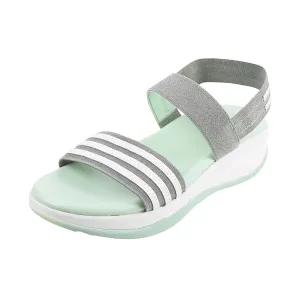 Metro Women Green Synthetic Sandals