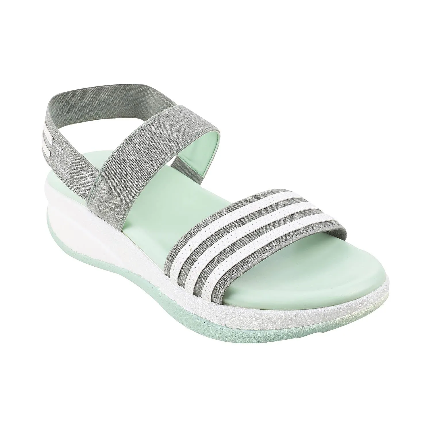 Metro Women Green Synthetic Sandals