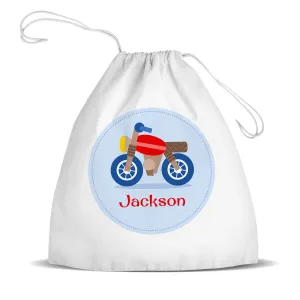 Motorbike Premium Drawstring Bag