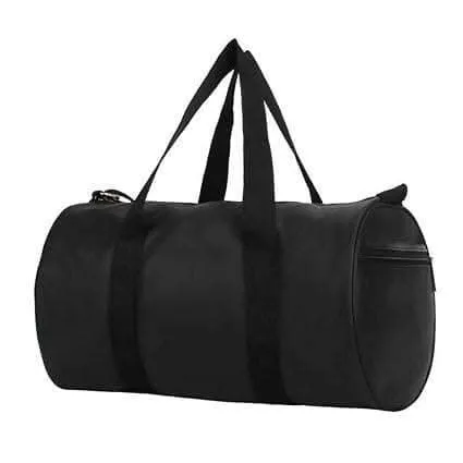 Multispace Gym Bag Durable Travel Duffel Bag with Shoulder Strap (Black)