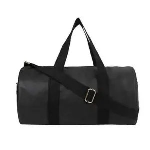 Multispace Gym Bag Durable Travel Duffel Bag with Shoulder Strap (Black)