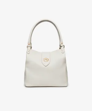 NERO GIARDINI WOMENS SHOULDER BAG IN WHITE