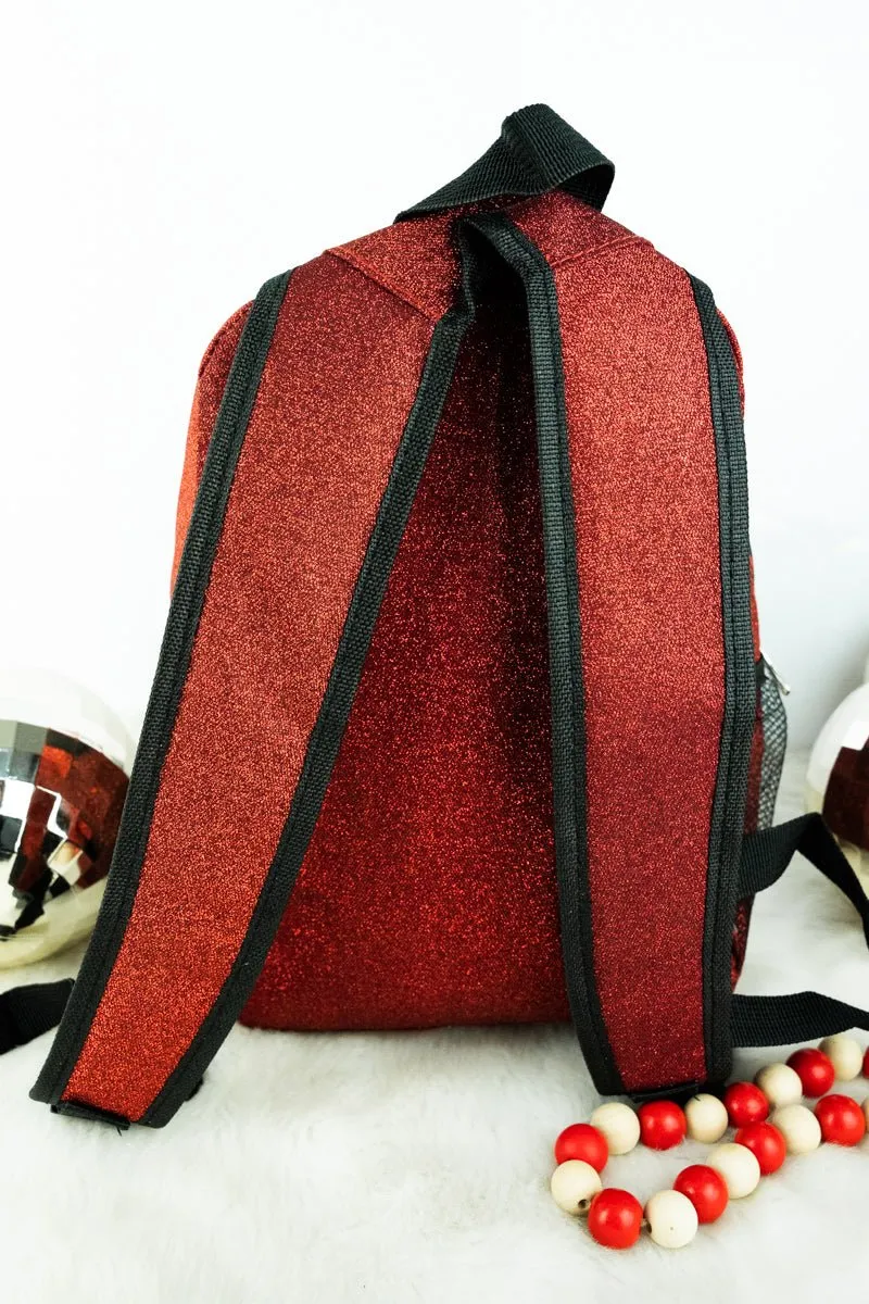 NGIL Red Glitz & Glam Medium Backpack